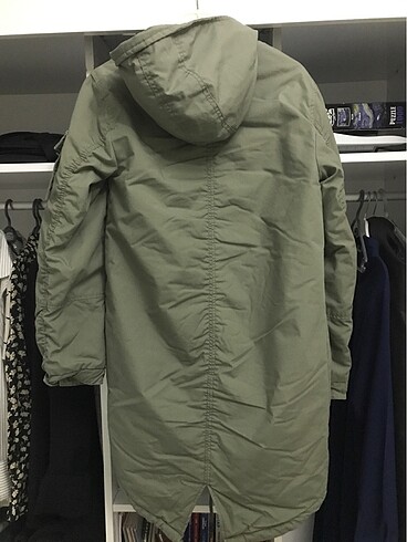 xs Beden haki Renk H&M kadın parka
