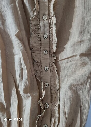 Batik Keten Askılı Bluz