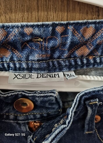 34 Beden mavi Renk Mini Kot Şort
