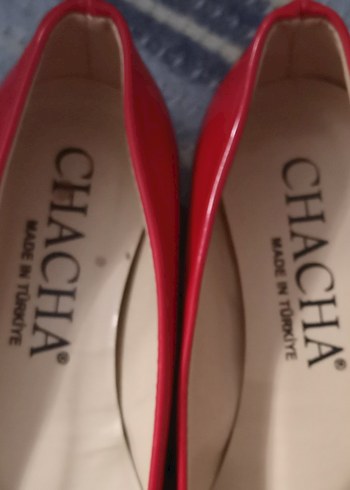 Kırmızı Fiyonklu Rugan Kız Çocuk Babet - Görsel 6