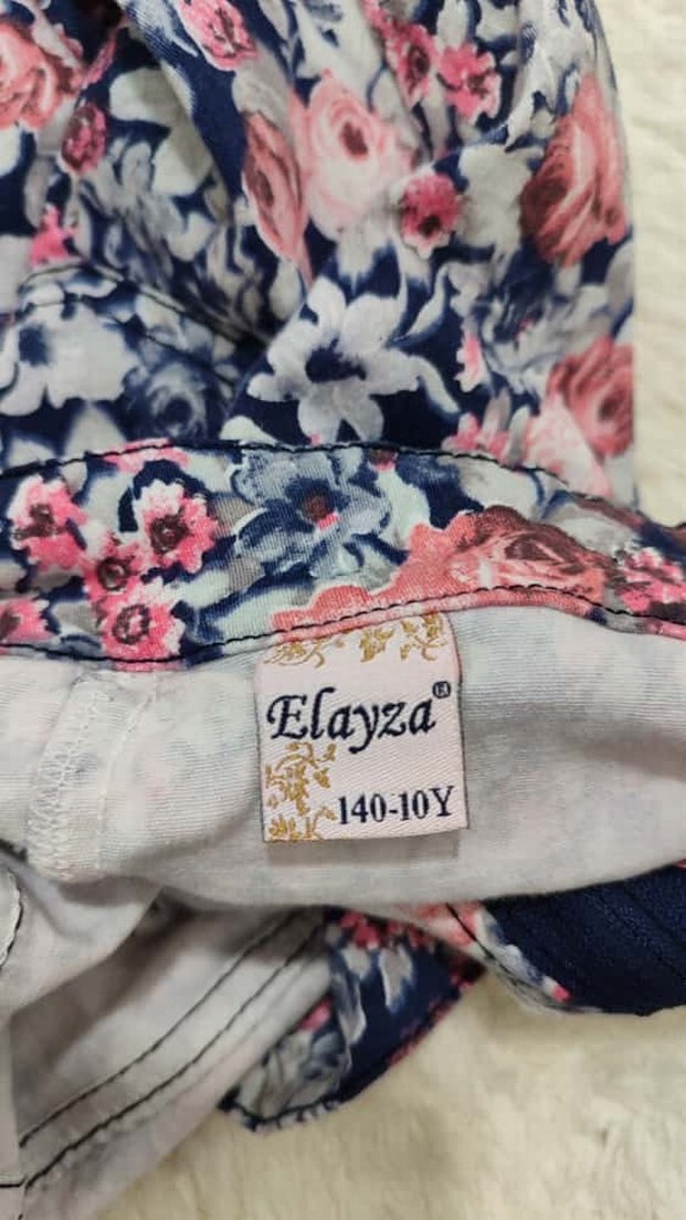 Çiçek Desenli Renkli Kız Çocuk Pantolonu - Görsel 3