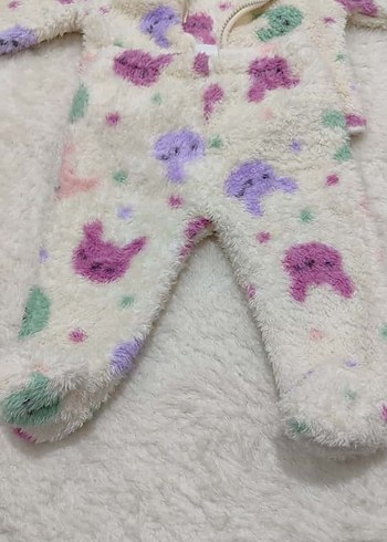 Peluş Detaylı Çok Renkli Bebek Kız Takım - Görsel 3