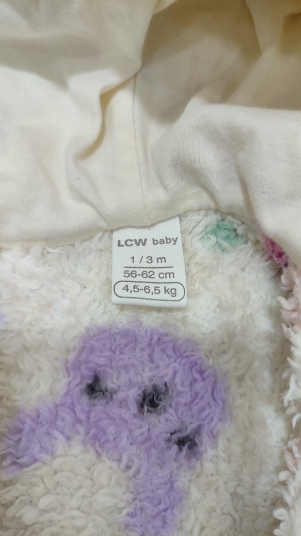 Peluş Detaylı Çok Renkli Bebek Kız Takım - Görsel 5