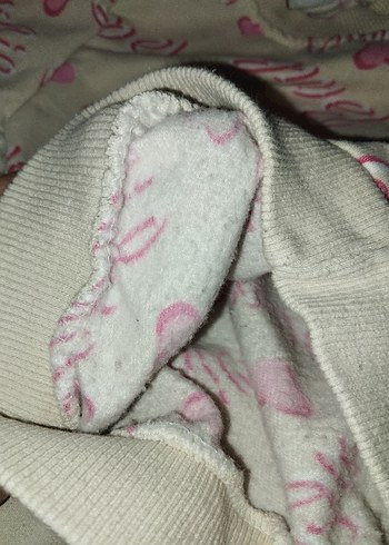 Pembe Barbie Baskılı Örgü Bebek Takımı - Görsel 4