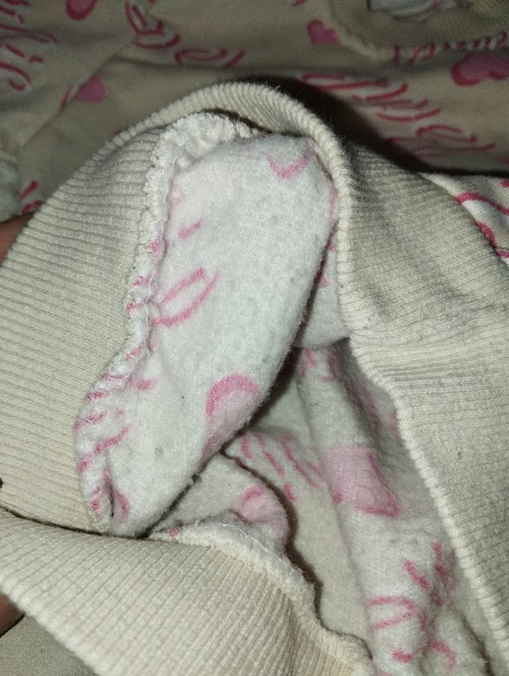 Pembe Barbie Baskılı Örgü Bebek Takımı - Görsel 4