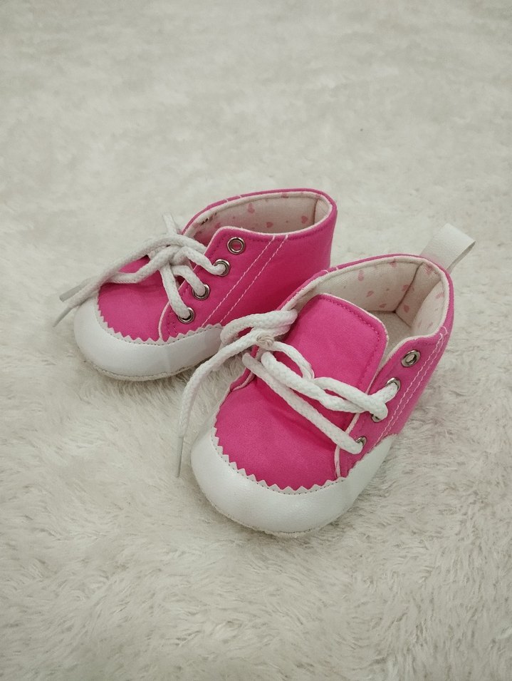 Pembe Fırfırlı Bebek İlk Adım Ayakkabısı - Görsel 2
