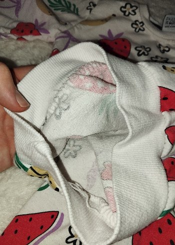 Renkli Baskılı Uzun Kollu Bebek Kız Takımı - Görsel 4