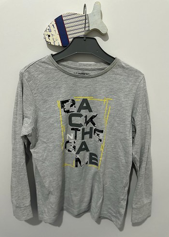 Erkek Gri Denim Rahat Kesim Şort 7-8 yaş - Görsel 4