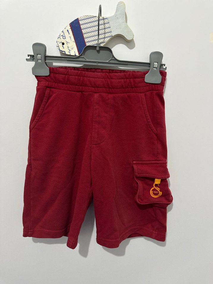 Erkek Gri Denim Rahat Kesim Şort 7-8 yaş - Görsel 2