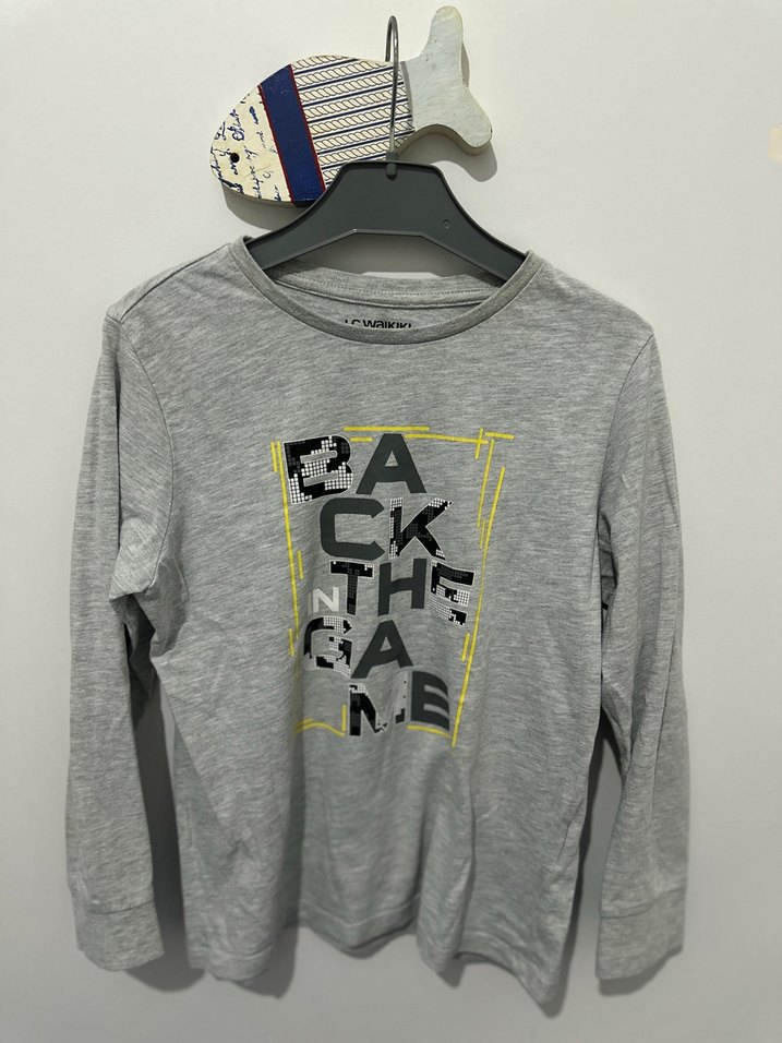 Erkek Gri Denim Rahat Kesim Şort 7-8 yaş - Görsel 4