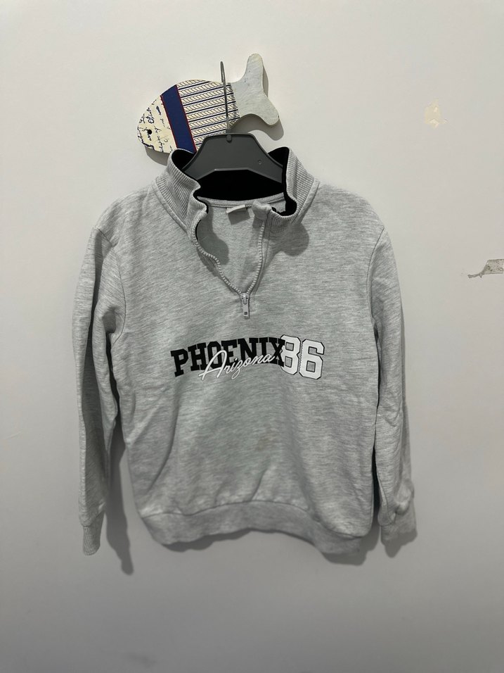 Kapüşonlu Kahverengi Erkek Sweatshirt - Görsel 3