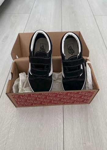 Siyah Erkek Çocuk Cırt Cırtlı Spor Ayakkabı vans - Görsel 6