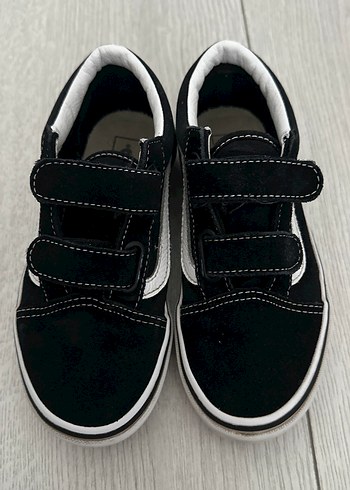 Siyah Erkek Çocuk Cırt Cırtlı Spor Ayakkabı vans