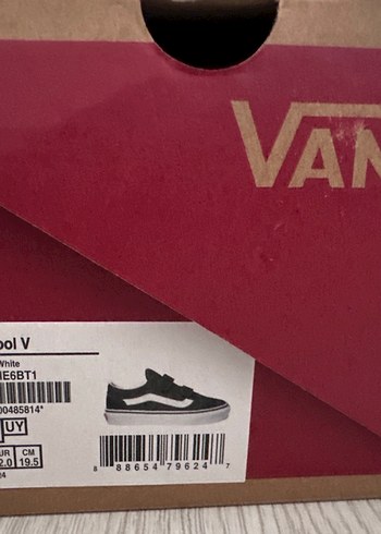32 Beden siyah Renk Siyah Erkek Çocuk Cırt Cırtlı Spor Ayakkabı vans