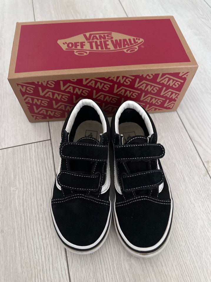 Siyah Erkek Çocuk Cırt Cırtlı Spor Ayakkabı vans - Görsel 4