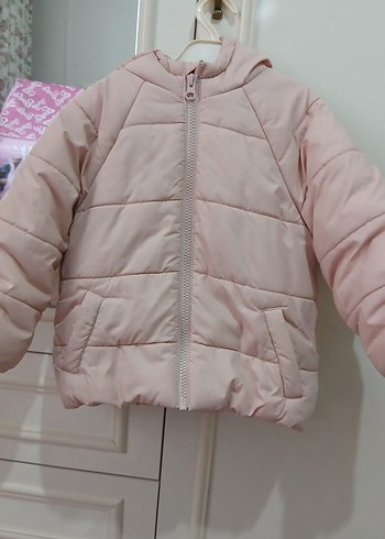 LC Waikiki Kız Çocuk Pembe Kapüşonlu Mont