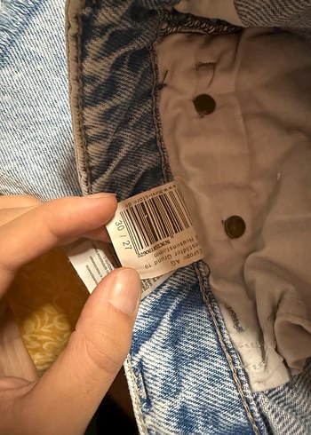 l Beden mavi Renk Mavi denim pantolon