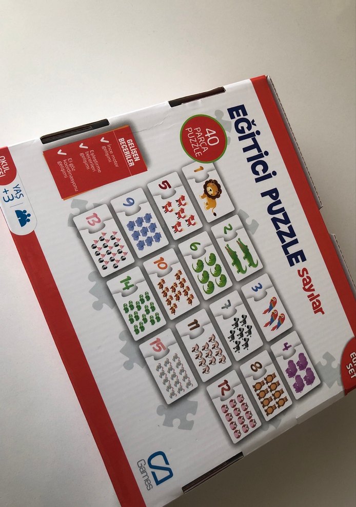 Eğitici Sayılar Puzzle Seti 40 Parça - Görsel 4