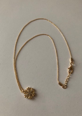 Gold Zincir Detaylı Midi Kolye - Görsel 3