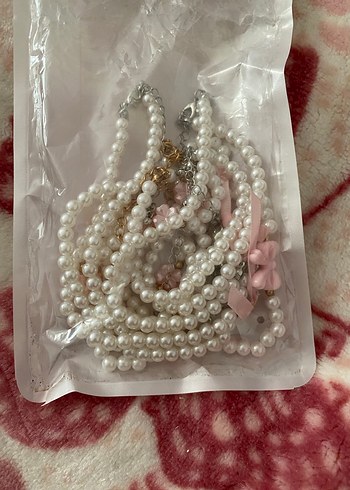 Shein Pembe İnci Bohem Midi Kolye - Görsel 10