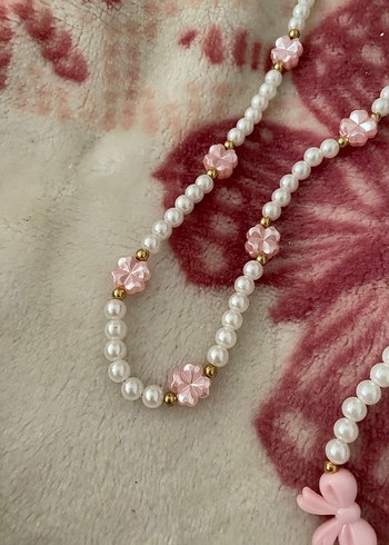 Shein Pembe İnci Bohem Midi Kolye - Görsel 7