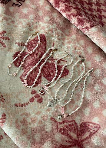 Shein Pembe İnci Bohem Midi Kolye - Görsel 8