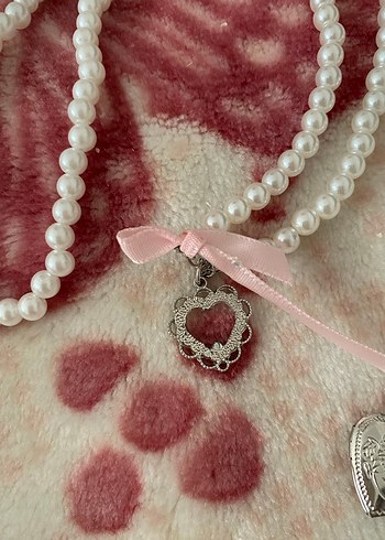 Shein Pembe İnci Bohem Midi Kolye - Görsel 4