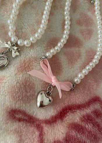 Shein Pembe İnci Bohem Midi Kolye - Görsel 2