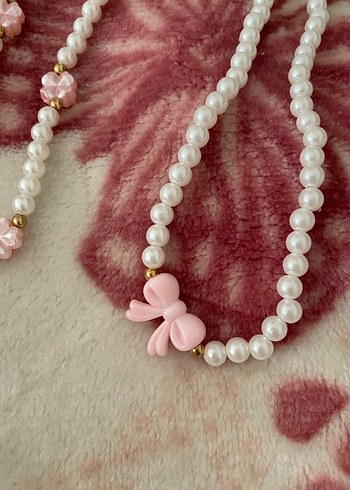 Shein Pembe İnci Bohem Midi Kolye - Görsel 5