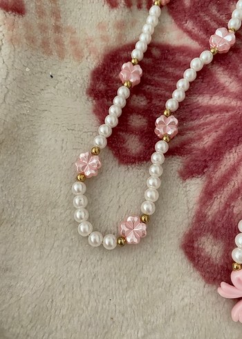 Shein Pembe İnci Bohem Midi Kolye - Görsel 6