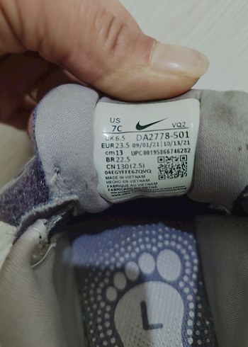 nike ayakkabı günlük hafif çocuk için rahat kalıp 23,5 numara - Görsel 2