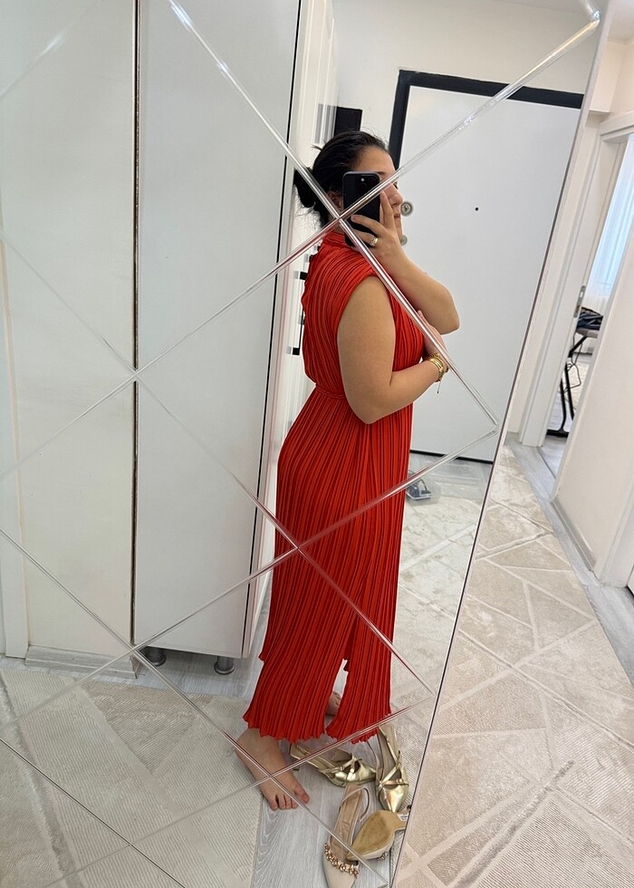 Turuncu Elbise - Görsel 3