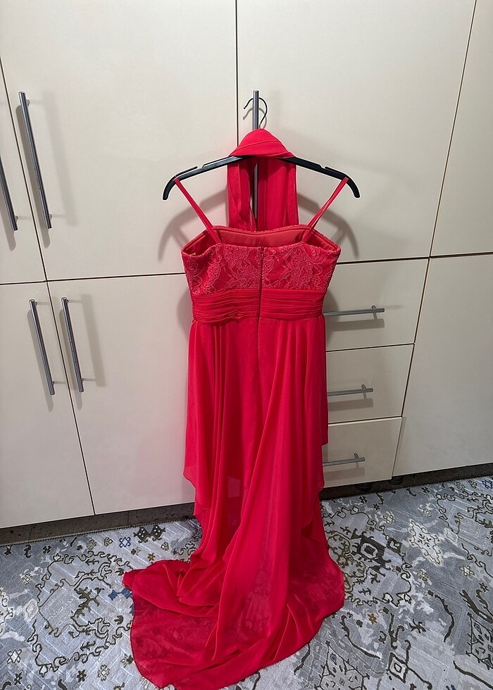 Tül kuyruklu abiye - Görsel 2