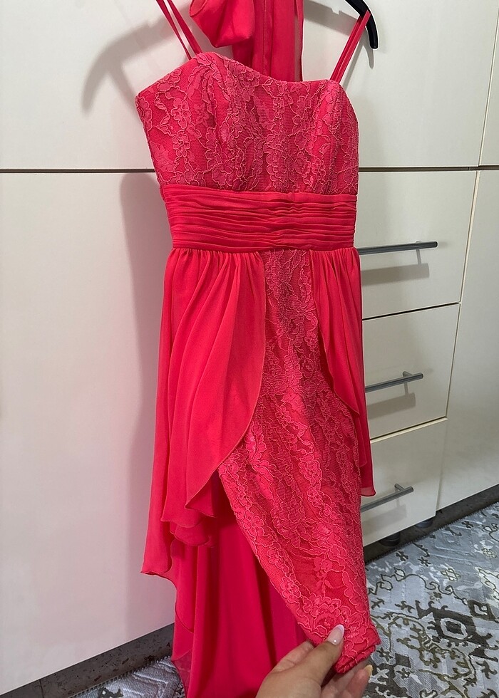 Tül kuyruklu abiye - Görsel 5