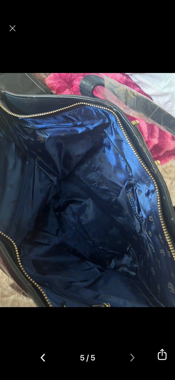 Siyah Deri Tokalı Kadın Çanta - Görsel 4