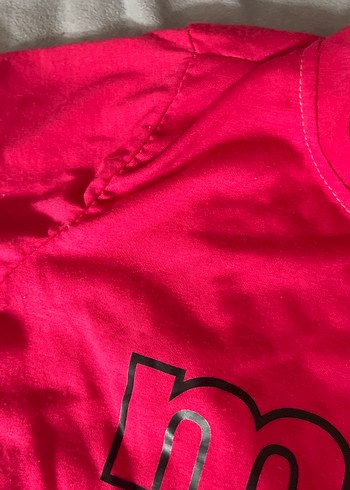 Kız Çocuk Baskılı Pembe Tişört - Görsel 3