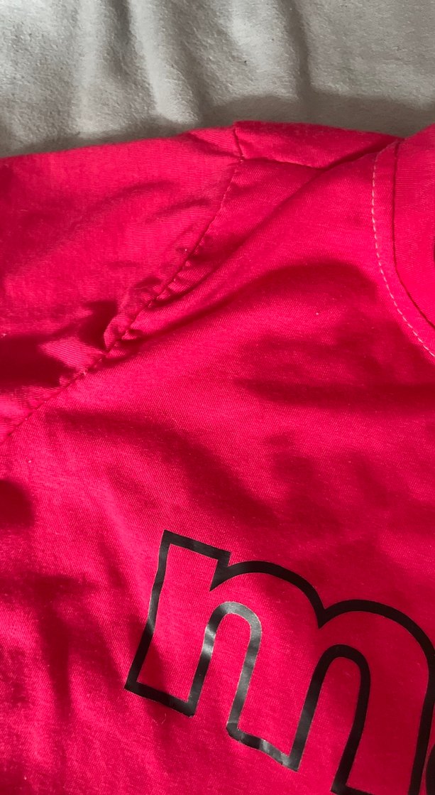 Kız Çocuk Baskılı Pembe Tişört - Görsel 3