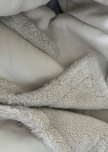 Bej Kürklü Kadın Ceket - Görsel 3