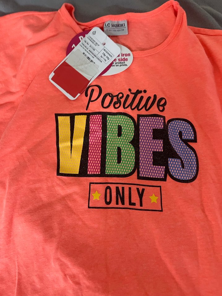 Renkli Baskılı Uzun Kollu Kız Tişörtü - Görsel 3