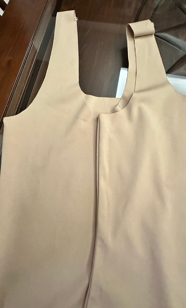 Bej Drapeli Kadın Kumaş Pantolon - Görsel 2