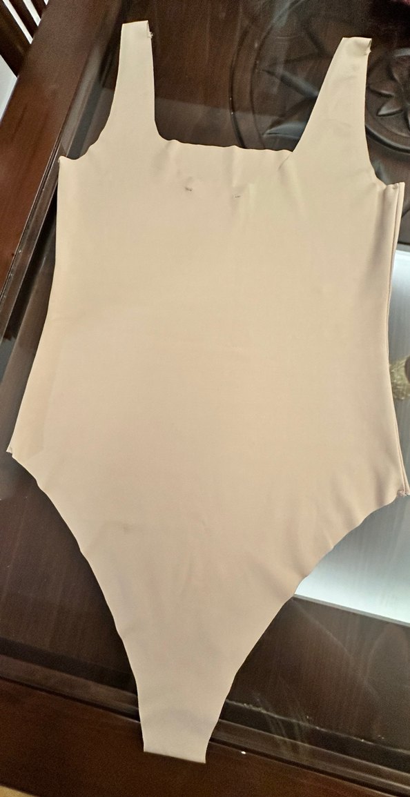 Bej Drapeli Kadın Kumaş Pantolon - Görsel 3