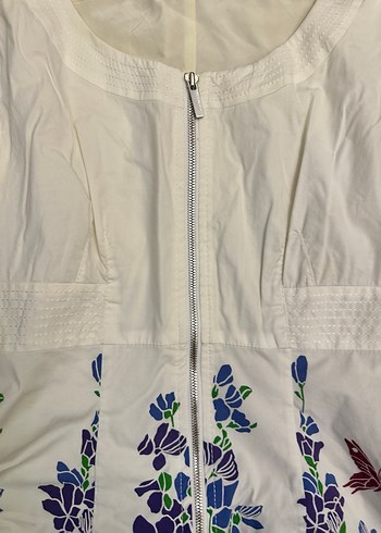 Çiçek Desenli Midi Bohem Elbise - Görsel 5