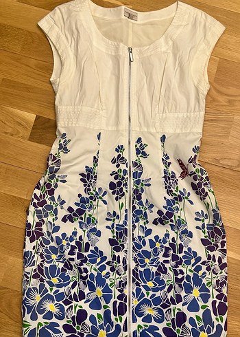 Çiçek Desenli Midi Bohem Elbise - Görsel 8