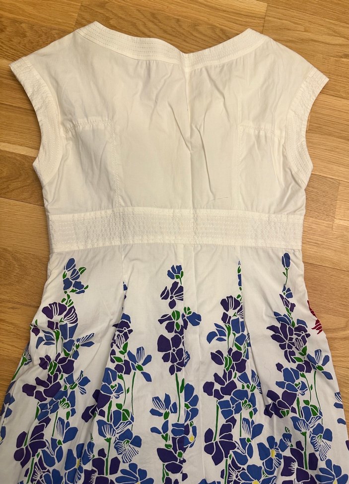 Çiçek Desenli Midi Bohem Elbise - Görsel 2