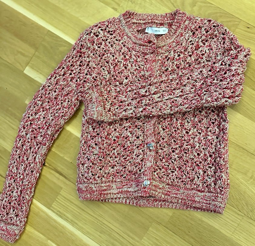 Pembe önden duymeli hırka - Görsel 4