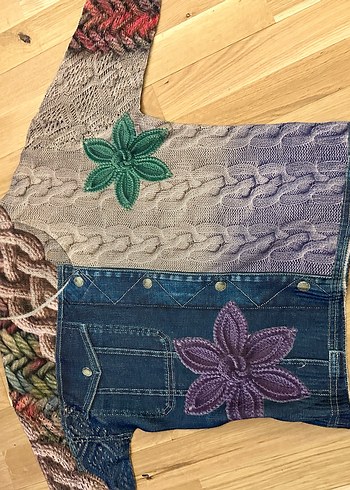 Nakışlı Örgü Bohem Kadın Kazak - Görsel 5