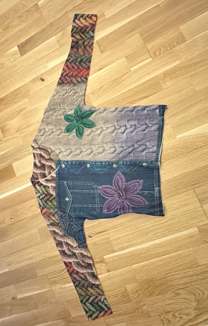 Nakışlı Örgü Bohem Kadın Kazak - Görsel 3