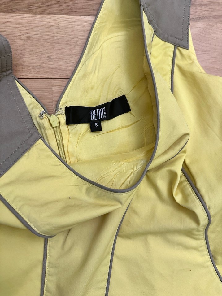 Sarı ve Gri elbise - Görsel 2