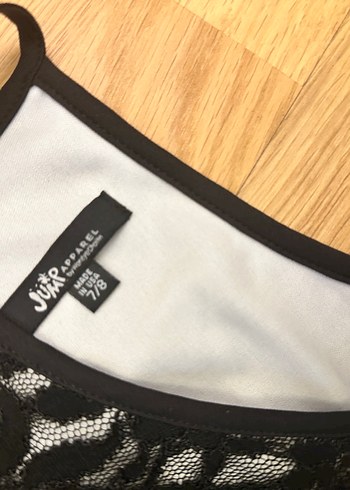 Siyah Dantelli kısa elbise - Görsel 5