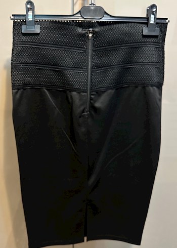 Siyah Uzun Kalem Etek, Kemerli, Gotik Stil - Görsel 5